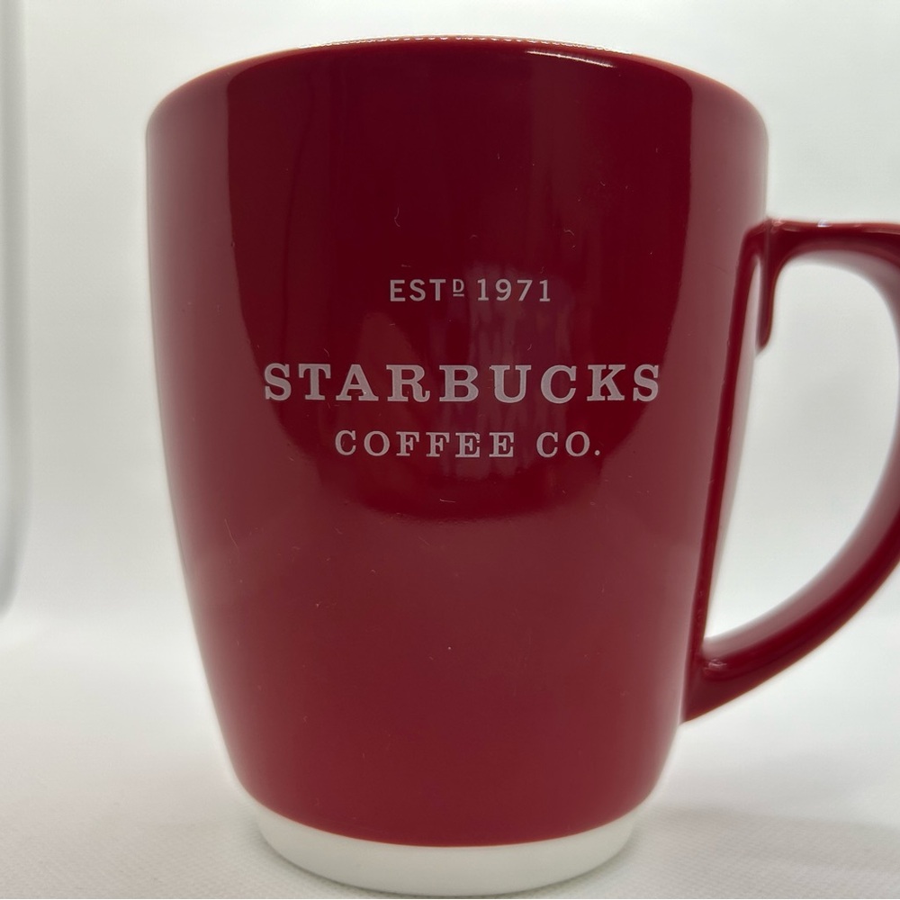 Starbucks 2007 Bold Red Mug with Logo - Picture 3 of 6